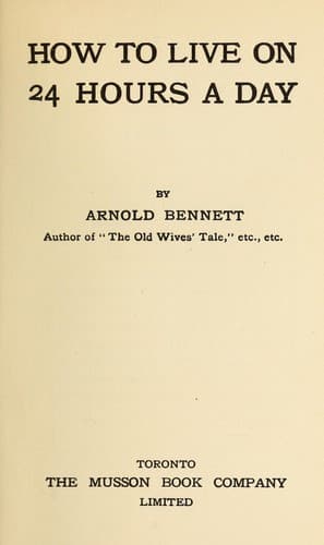 Cover of How to Live on 24 Hours a Day