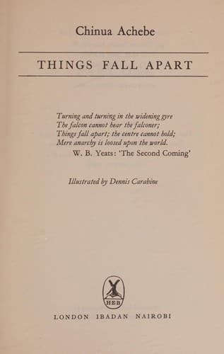 Cover of Things Fall Apart